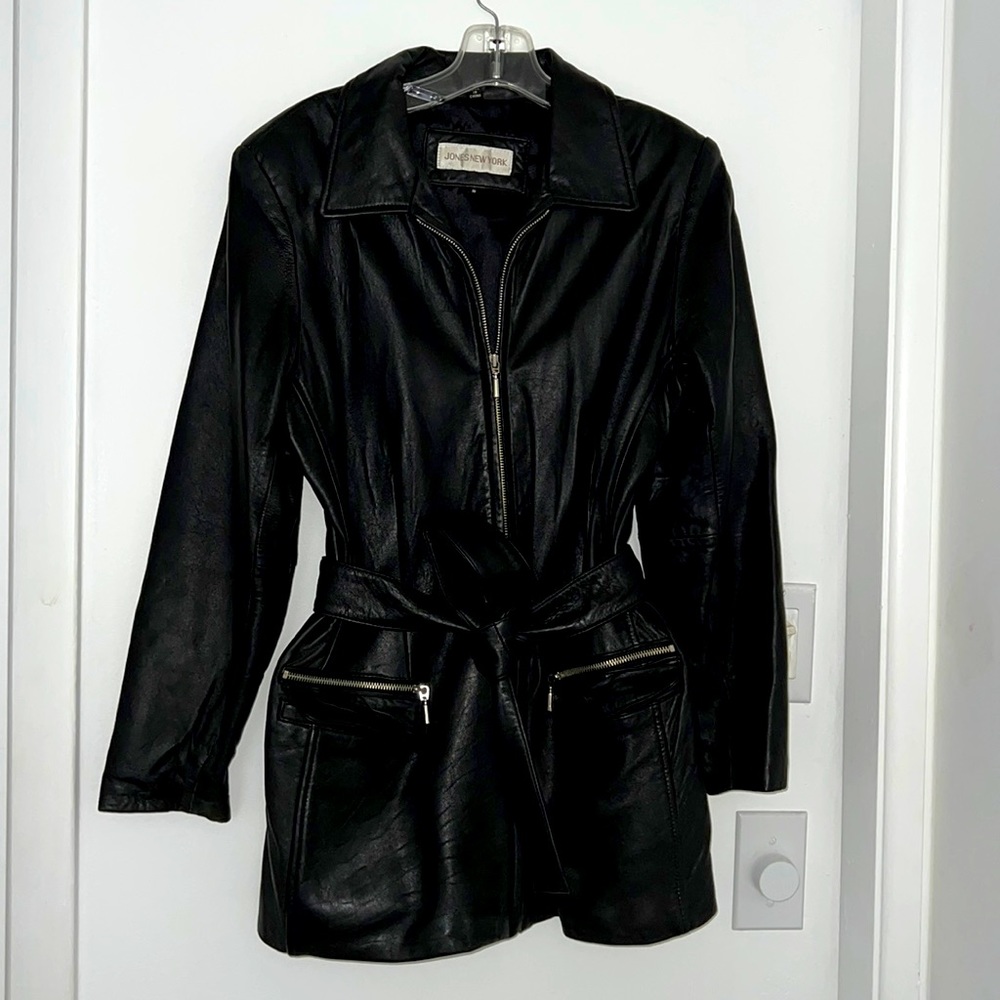 Jones New York leather jacket